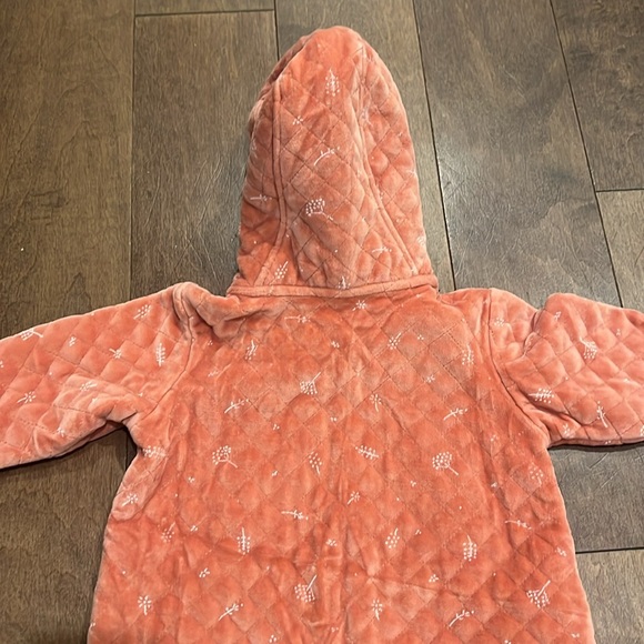 Nordstrom Baby Bunting Quilted Burnt Orange Desert Dottie Print Size 9 Months - Picture 8 of 9